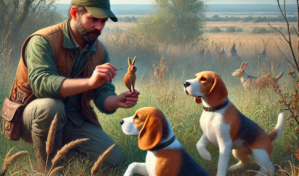 training beagles to rabbit hunting